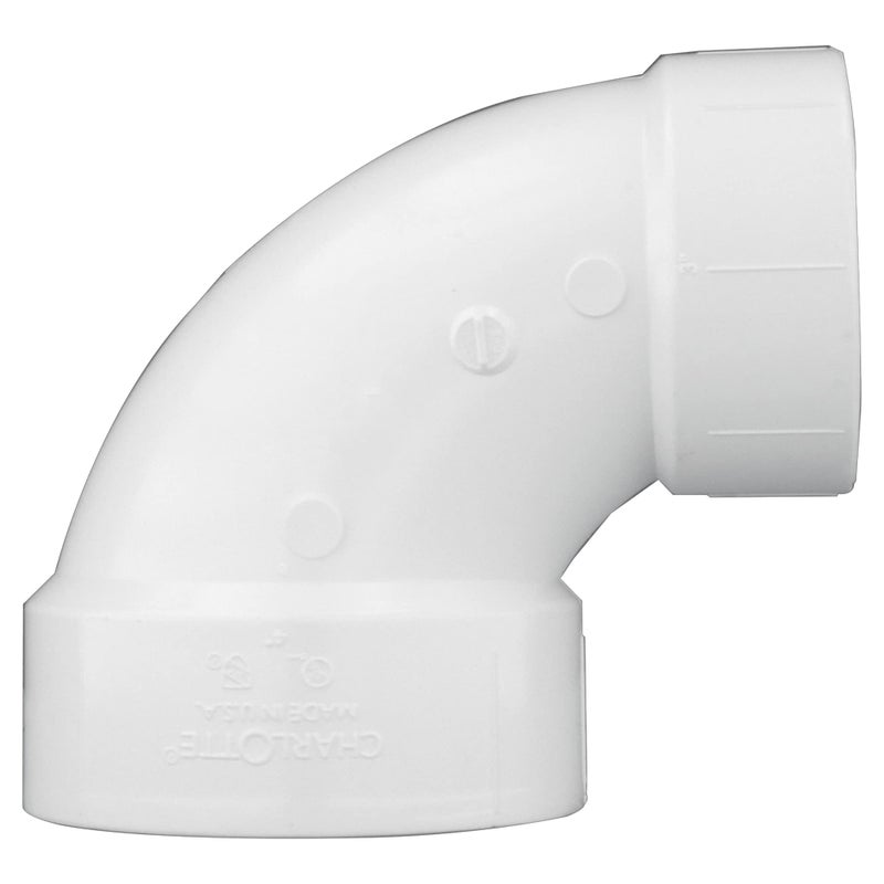 CHARLOTTE PIPE 3 × 4 DWV Closet Bend REDUCING HUB X HUB DWV (الصرف والنفايات والتهوية) (قطعة واحدة) - Image 4